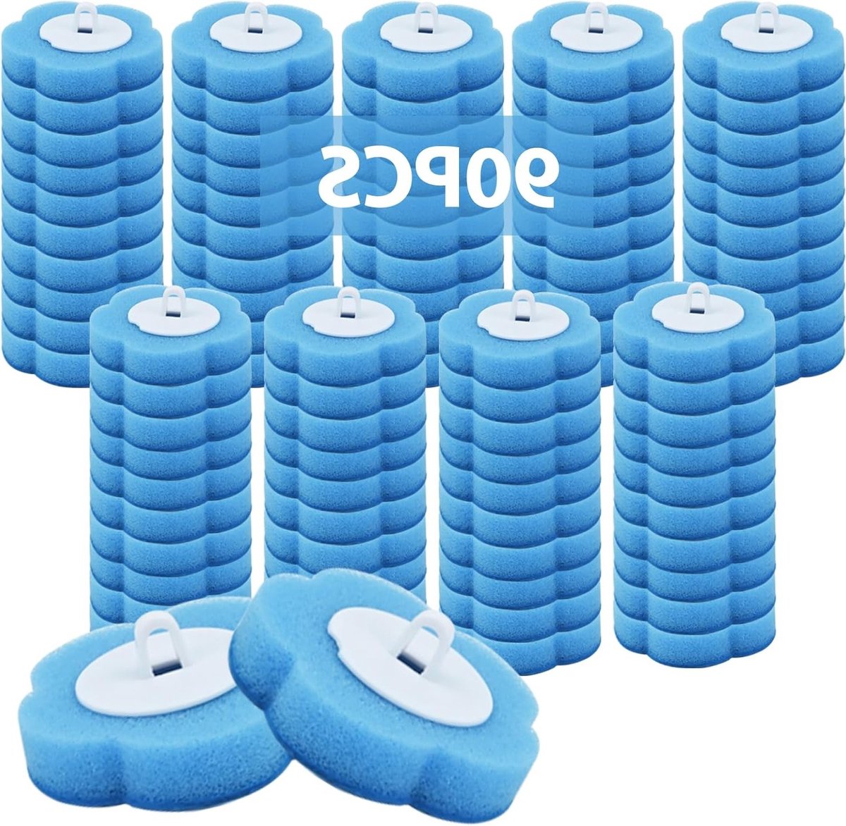 Reinigingsset van 84 Stuks: Sponsnavullingen voor Bad, Wastafel en Mop met Ocean Fresh Geur
