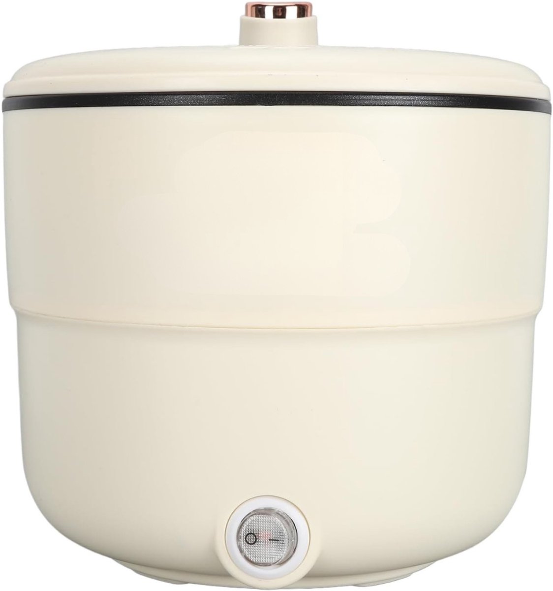 RUX® Rijstkoker Klein - Rijstkoker - Elektrische Rijstkoker - 1,8L - Dubbellaags - Wit - 19cm x 18cm x 18cm