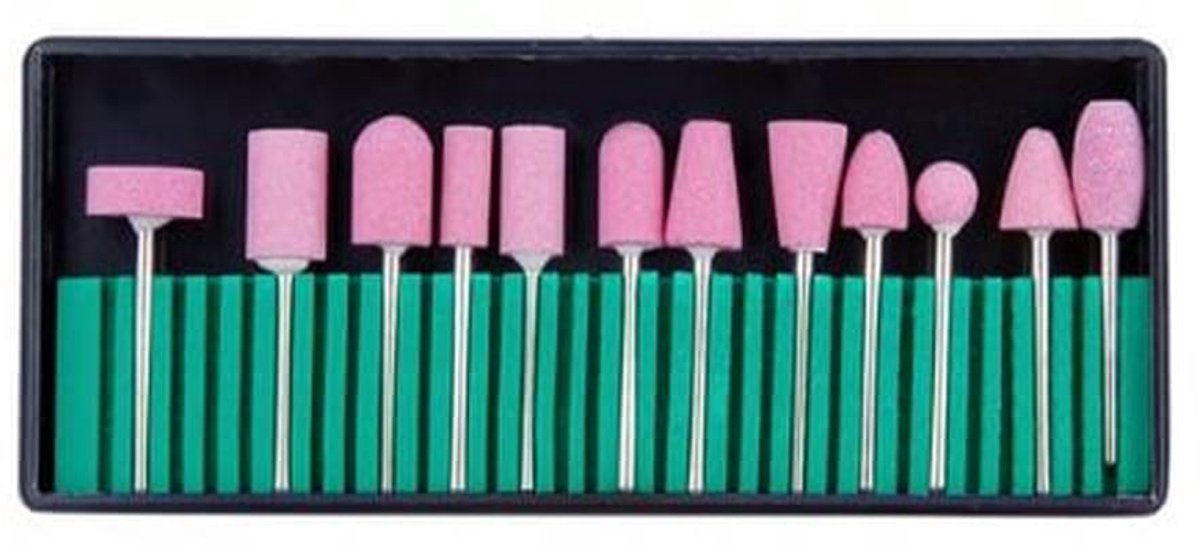 Allepaznokcie - Set van Stenen Frezen - Manicure en Pedicure - 12 Stuks