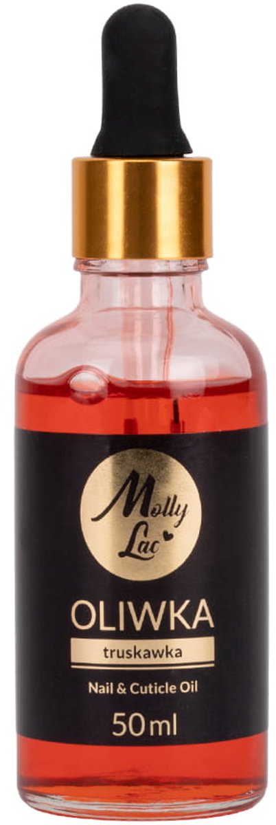 MollyLac - Voedende Nagelolie - Zakraplacz - Aardbeigeur - 50ml
