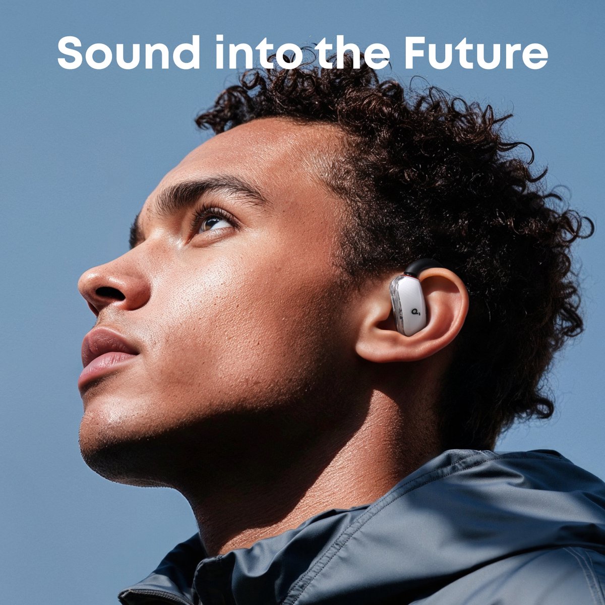 Soundcore V40i by Anker, open-ear hoofdtelefoon, kristalhelder ontwerp, 4 verstelbare standen voor een goede pasvorm in elk oor, 2x diepere bas, IP55, 21 uur afspeeltijd, duidelijke AI-gesprekken, Bluetooth 5.4, app-bediening – foto 5