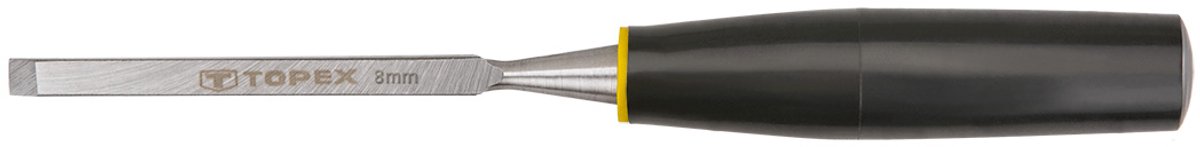 Topex - Beitel - 8 mm - Ergonomische Kunststof Handgreep