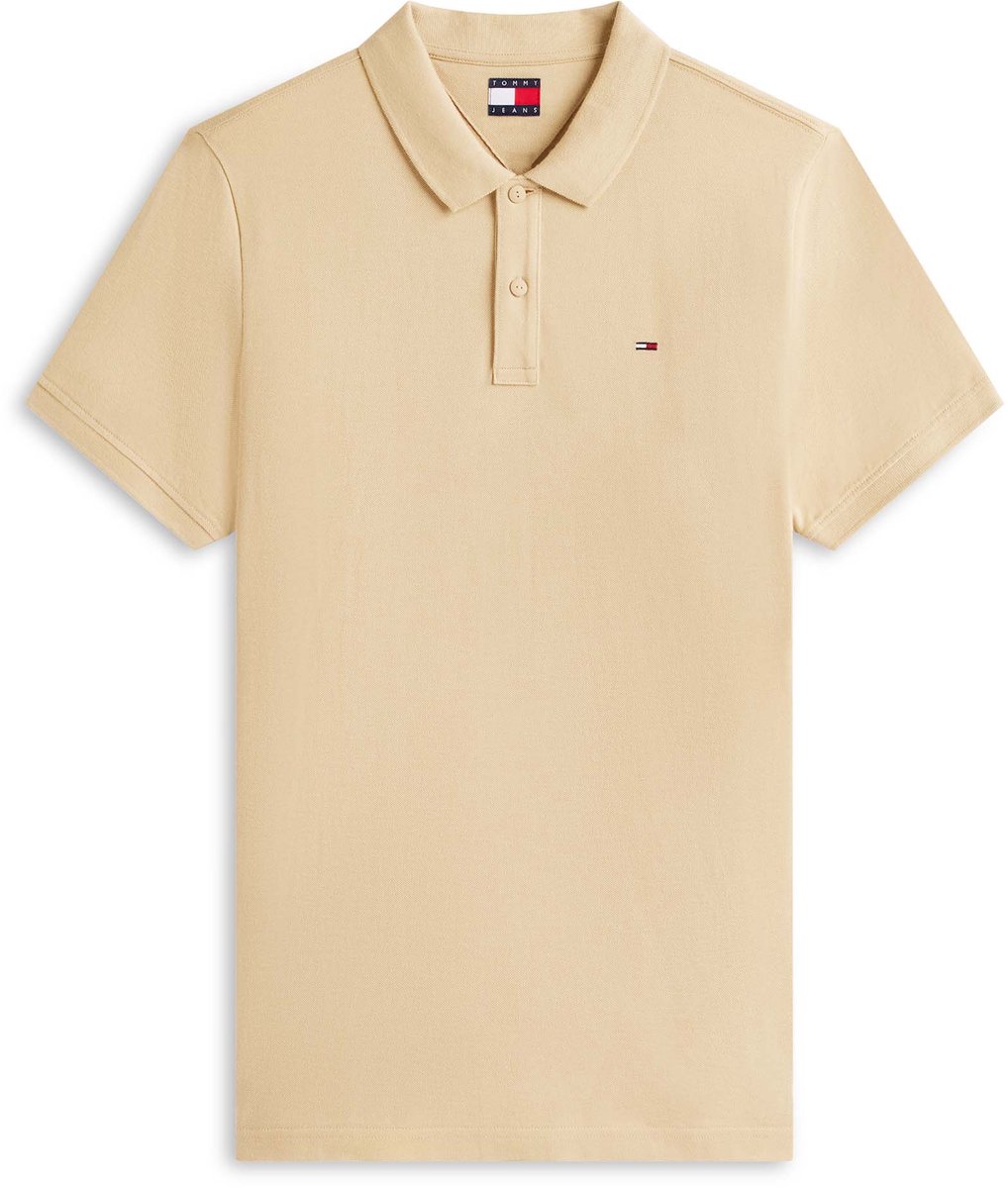 Tommy Jeans Poloshirt Tjm Slim Placket Pol Dm0dm20676 Ab9 Gentle Mannen Beige