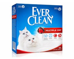 Ever Clean Multiple Cat Kattenbakvulling Klontvormend – 10L – Geurcontrole & Lage Stofvorming