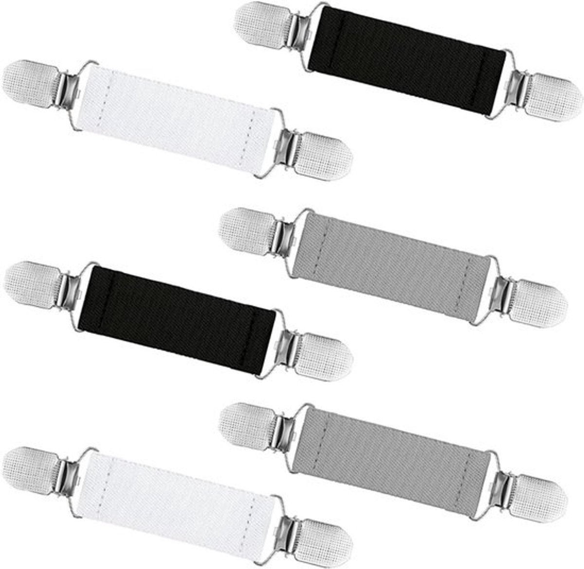 Set van 6 broekclips en truiclips in 3 kleuren voor kledingaccessoires