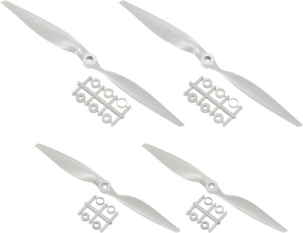 Propellers voor elektrisch vliegtuig, grijs, 5x5 en 16x8, set van 2 stuks
