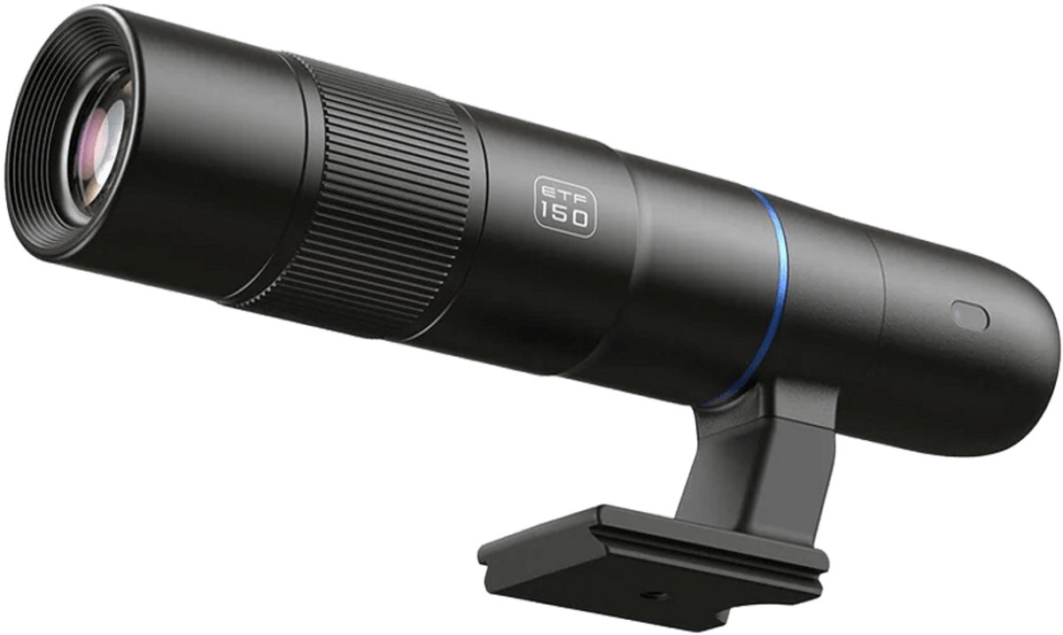 DrPhone APEX FalconScope – Smartphone Telelens 5-10x Zoom – Externe HD Telefoto Lens – 150-300mm – Universele Telefoonlens met Clip, Oogcup en Opbergtas