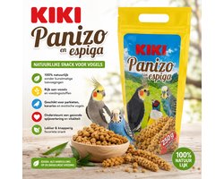 KIKI Trosgierst voor Vogels 250g – Panizo en Espiga – Natuurlijke Vogelsnack – Snack voor Parkieten Kanaries Agaporniden Valkparkieten en Exotische Vogels