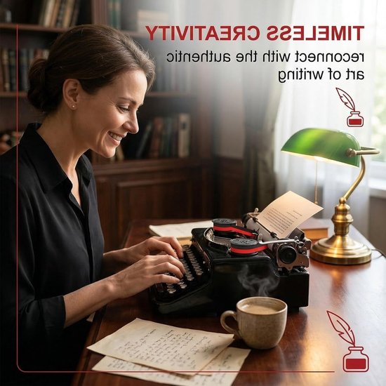 Reserveband voor schrijfmachine van stof met dubbele spoel, nylon tape, 8 meter lang, geschikt voor Olivetti en andere modellen, vervangende schrijfmachinebanden in diverse kleuren van Merkloos — afbeelding 2