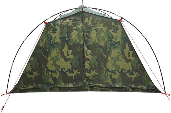 vidaXL - Tunneltent - Camouflage - 4-persoons - 185T - Polyester - met - PU - Coating van Vidaxl — afbeelding 3