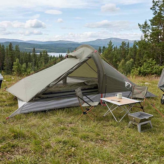vidaXL - Backpacking - Tent - 2-persoons - Olijfgroen van Vidaxl — afbeelding 3