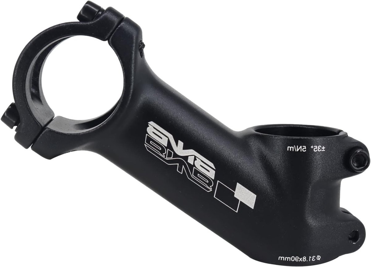 SnelShoppen - Aluminium Fiets Stem 31.8 mm met 35 Graden Verstelbaarheid voor Mountainbike, Racefiets, BMX, MTB, 70 mm Hoogte