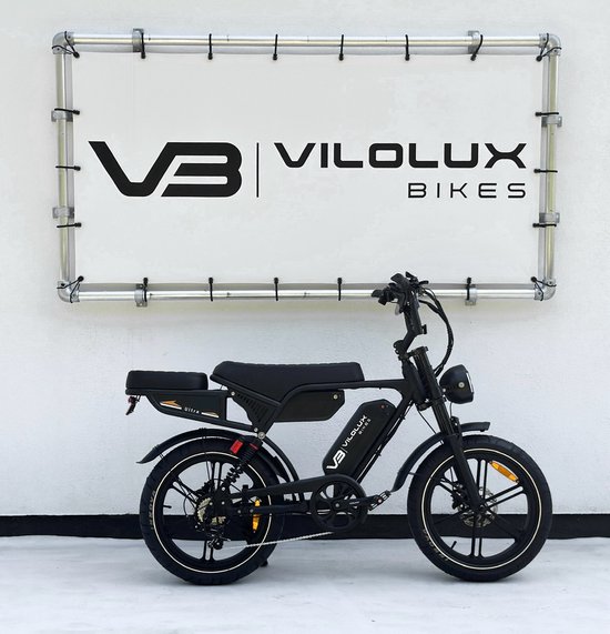 Vilolux® Fatbike electrisch Ultra - Dubbele accu - Achterzit - Zwart zadel - Legaal - Rijklaar - Niet opvoerbare fatbikes - Groot LCD display - NFC vergrendeling - 2 Jaar garantie - Hydraulische remmen - Alarm - City Banden van Vilolux — afbeelding 2