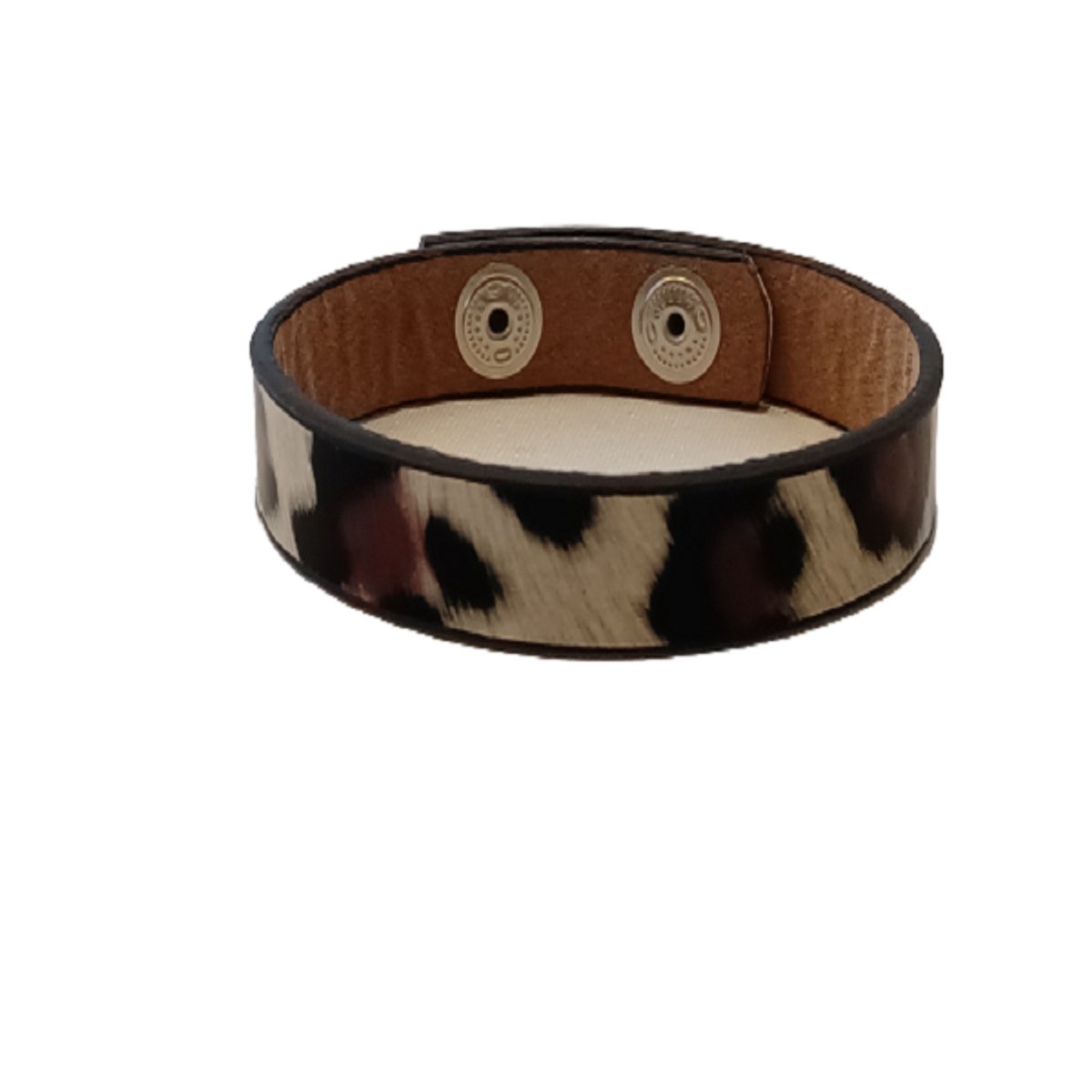 Aanpasbare armband-leopard beige