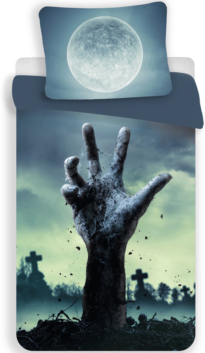 Dekbedovertrek Zombie- 140 X 200 cm - 70 x 90 cm