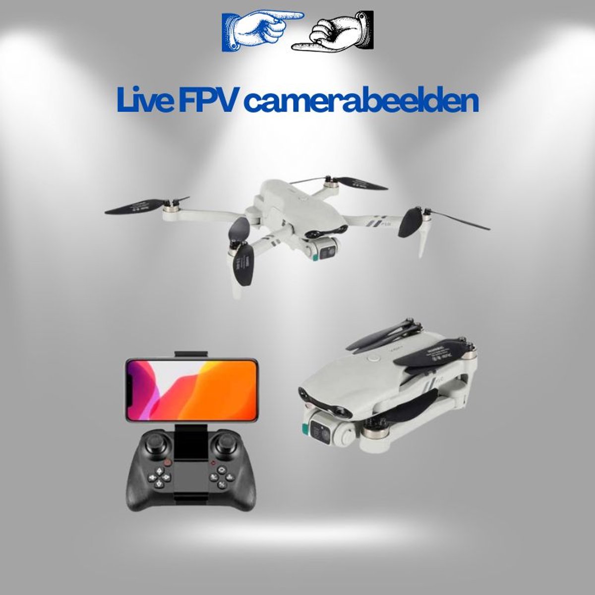 4DRC F10 Bestuurbare Drone Met GPS En 4K Camera FPV thumbnail 3