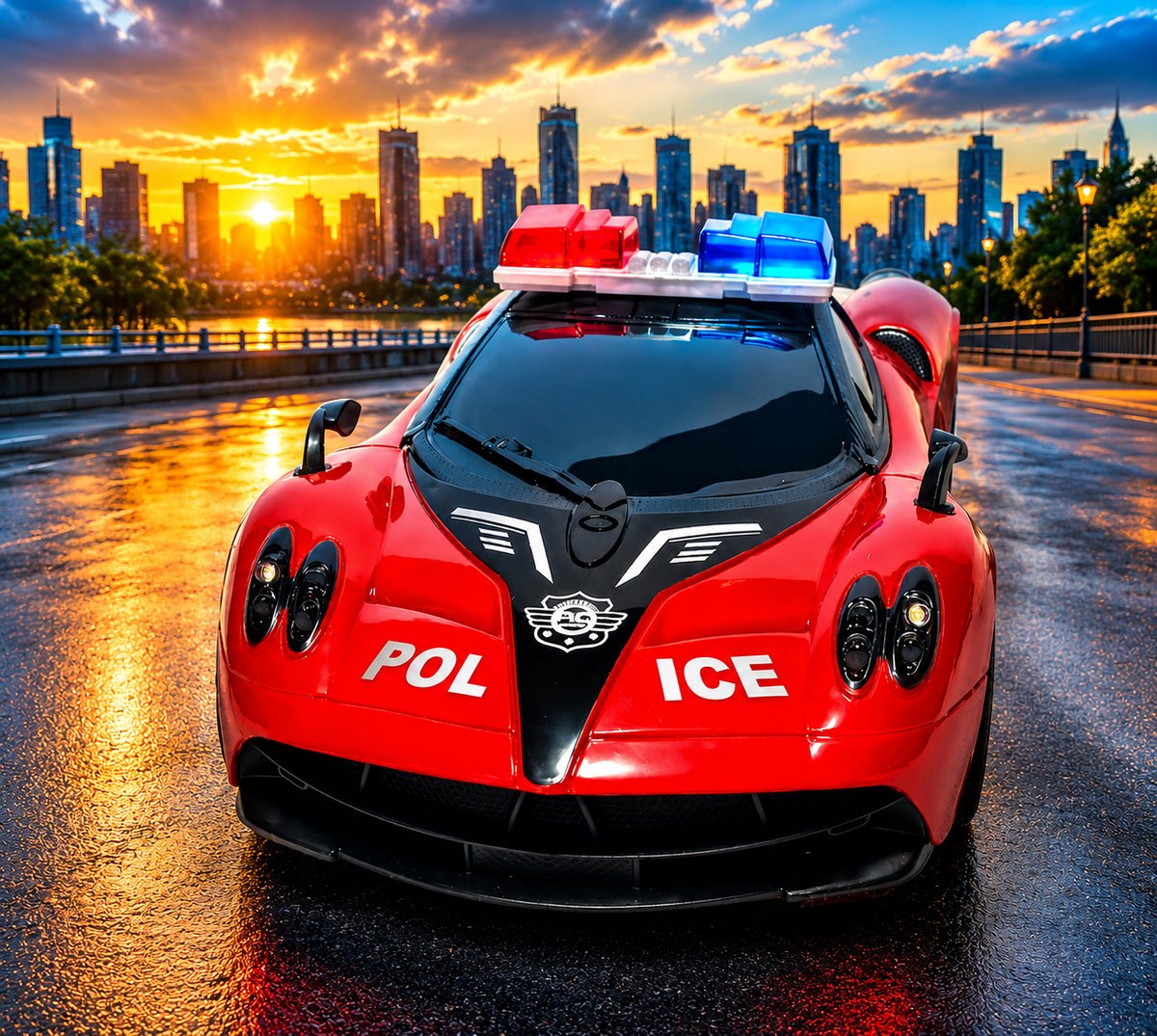 rc auto bestuurbare sport auto Schaal 1:14 RC voertuig radiografisch bestuurbare auto Police Car Politie auto speelgoed politie- auto supercar politieauto speelgoedauto Speelgoed