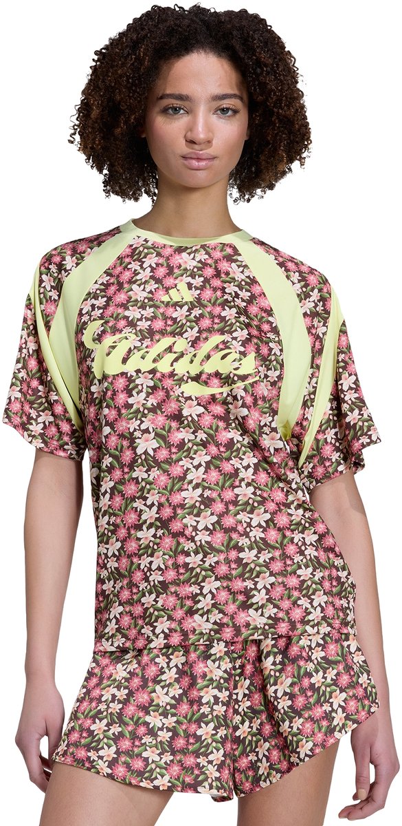 Adidas Sportswear Adidas X Farm Rio House Of Tiro Shirt Dames Bruin