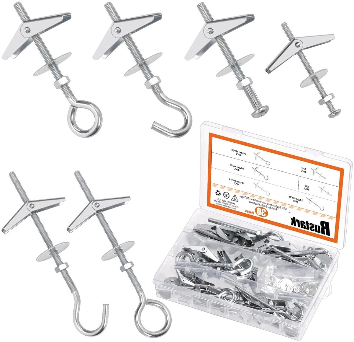 Verstelbare Oogschroeven voor Bevestiging en Ophangsystemen - Assortiment Kit met Diverse Modellen