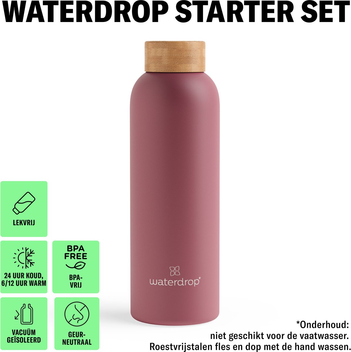 waterdrop Starterset Metalen - Mat Roze thumbnail 3