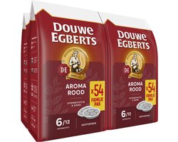 Douwe Egberts Aroma Rood Koffiepads - 4 x 54 pads