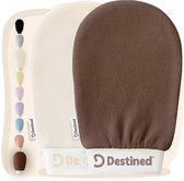 Duo de gants exfoliants Destined® - Gant exfoliant - Corps et visage - Gommage Detox - Élimine les cellules mortes - Dune + Automne