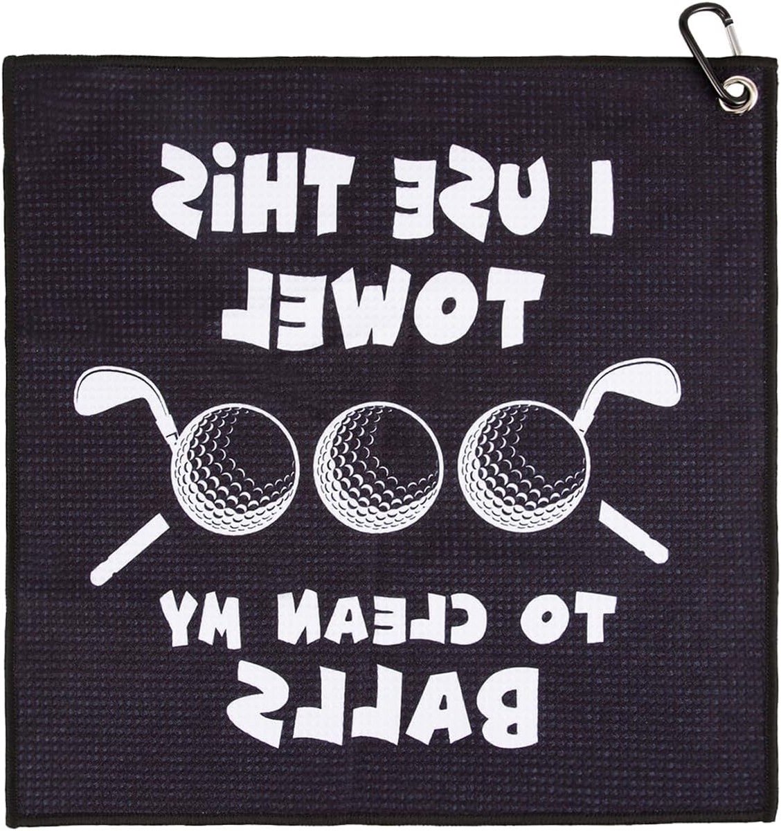 Grappige golfhanddoek voor mannen, cadeau-ideeën voor golfers, golfaccessoires voor vader, vriend of echtgenoot met clip en gepersonaliseerde opties.
