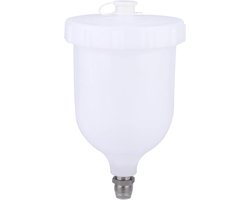 600ml Gravity Feed Spray Gun Pot - Vervangende Plastic Verf Cup voor D-Evilbiss en T-Ekna Spuitpistolen, Perfect voor Verfprojecten en Professioneel Gebruik