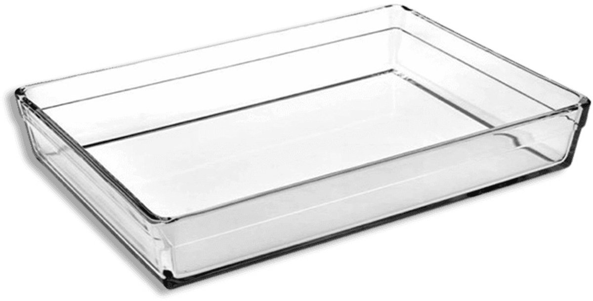 Borart - Premium ovenschaal 1 stuk rechthoek - borosilicaatglas - 32 x 22 cm