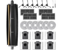 25-delige accessoire set Geschikt voor Dreame X40 Ultra Complete/X40 Ultra/L40 Ultra stofzuigers: 1 hoofdborstel, 6 stofzakken, 6 dweilen, 4 filters