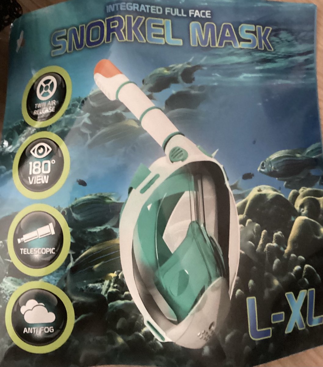 Snorkel mask maat L/XL