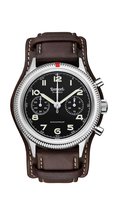 Hanhart Pioneer 417 ES Horloge Donkerbruine band - 42 mm