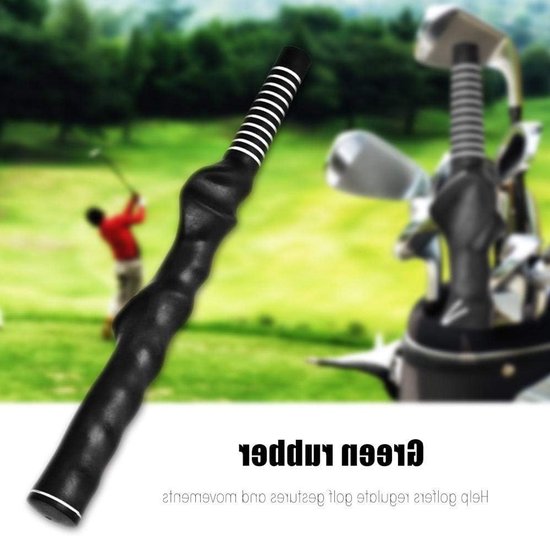 Shopcentral - Golf Grip Training - Swing Trainer - Verbeter je techniek - Zwart - Handige oefenhulp - Ideaal voor golfers - Rubber materiaal van Merkloos — afbeelding 4