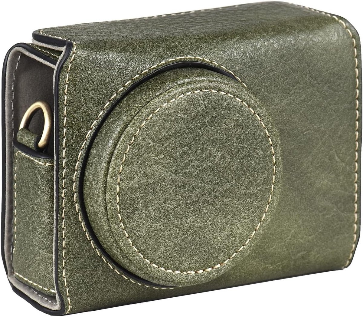 Hoogwaardige Camera Beschermhoes van Synthetisch Leer met Verstelbare Schouderriem voor Ricoh GR3/GR3X - Ideaal voor Fotografie en Reisgebruik