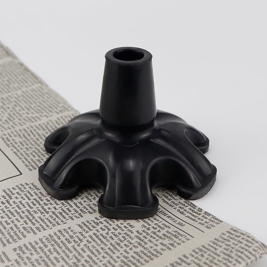Zelfstaande Rubber Anti-slip Stokpunt met 6 Tanden - Vervangende Voet voor Loopstokken en Stokken, Duurzaam en Stevig Accessoire voor Wandelen en Ondersteuning van Merkloos — afbeelding 3