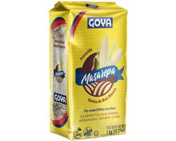 3XGoya - Pre-cooked white corn flour Masarepafijn maïsmeel - Soft arepas with the best pre-cooked corn flour 1KG