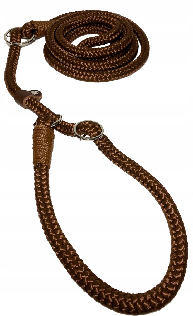 Verstelbare Retrieverlijn 14mm/280cm - Bruin