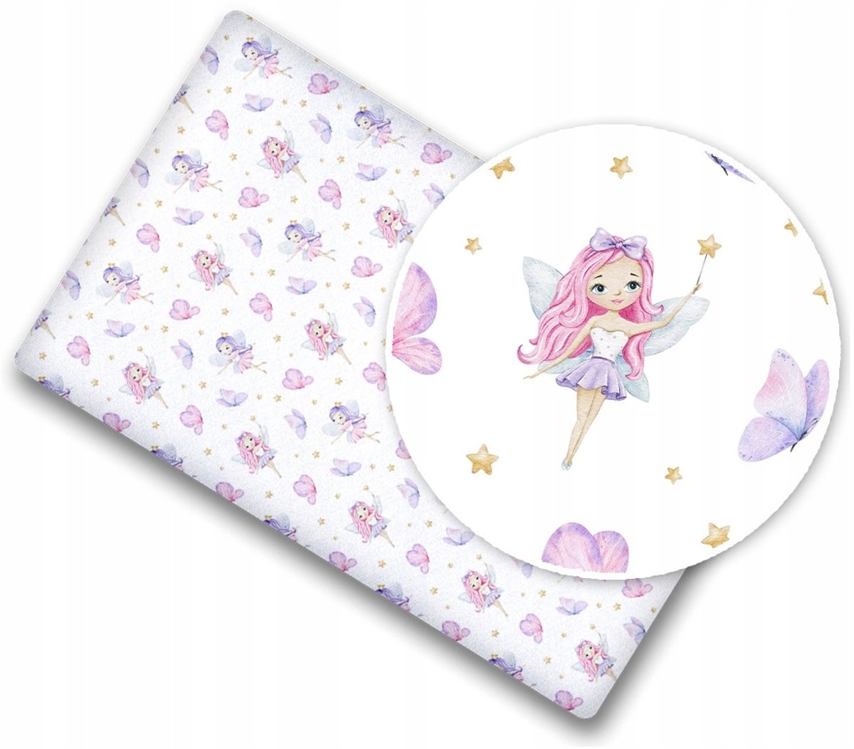 Babymam Hoeslaken 120x60cm 100% Katoen met Elastiek - Roze