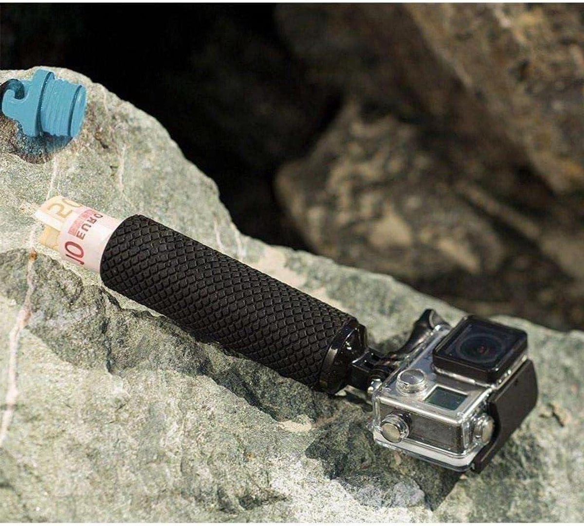 Drijvend Handvat - Camera Grip - Watersport Opnames - Waterdicht Ontwerp - Zakformaat - Zwart