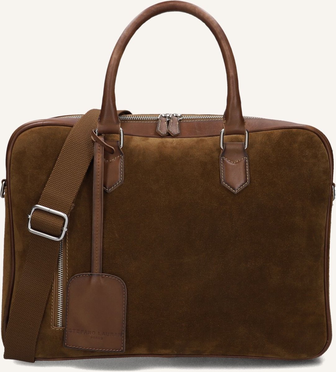 STEFANO LAURAN Sr177 Laptoptassen Heren - Bruin - Maat ONESIZE