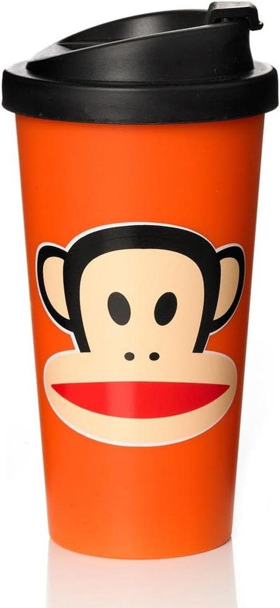 Drinkbeker - Mok To Go - Warme Dranken - Iconische Figuur - 0.5 liter - Oranje