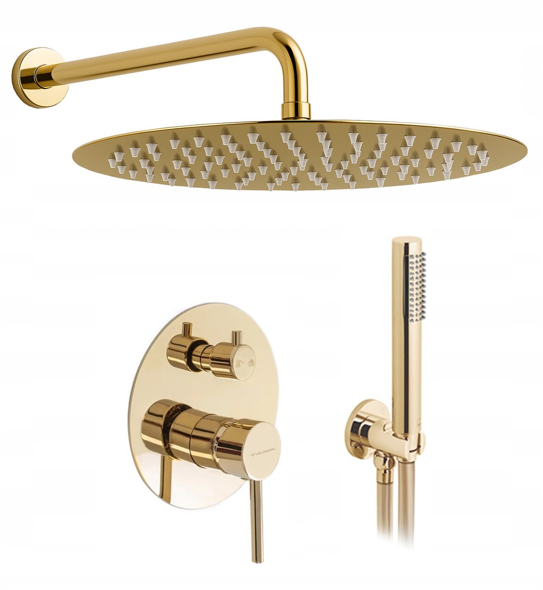 Veldman Costa Goud Doucheset Inbouw - Luxe & Modern