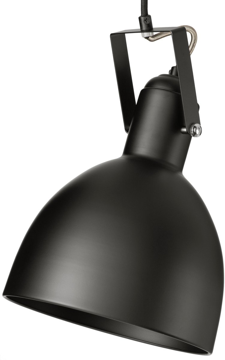 Hold Zwarte Metalen Hanglamp - Stijlvolle Loft Verlichting