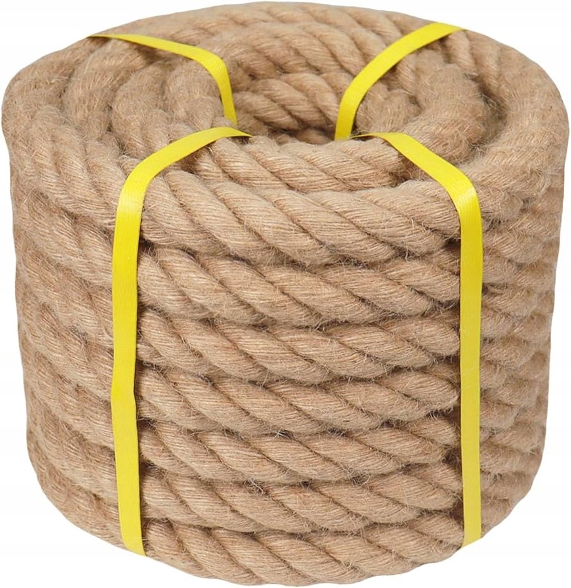 Sterk Jute Touw 50 mm - 3-draads, per meter - Decoratie & Tuin