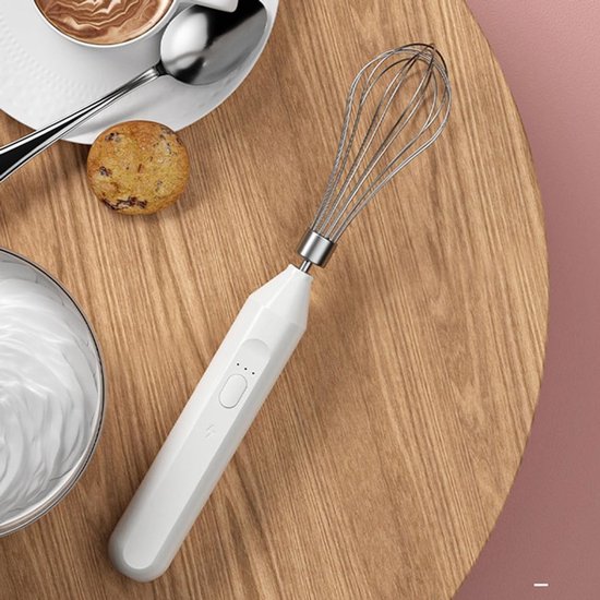 Draadloze Handmixer - Keuken Klopper - Eieren En Room - 3 Snelheden USB Oplaadbaar - 183 Gram - Roze — afbeelding 3