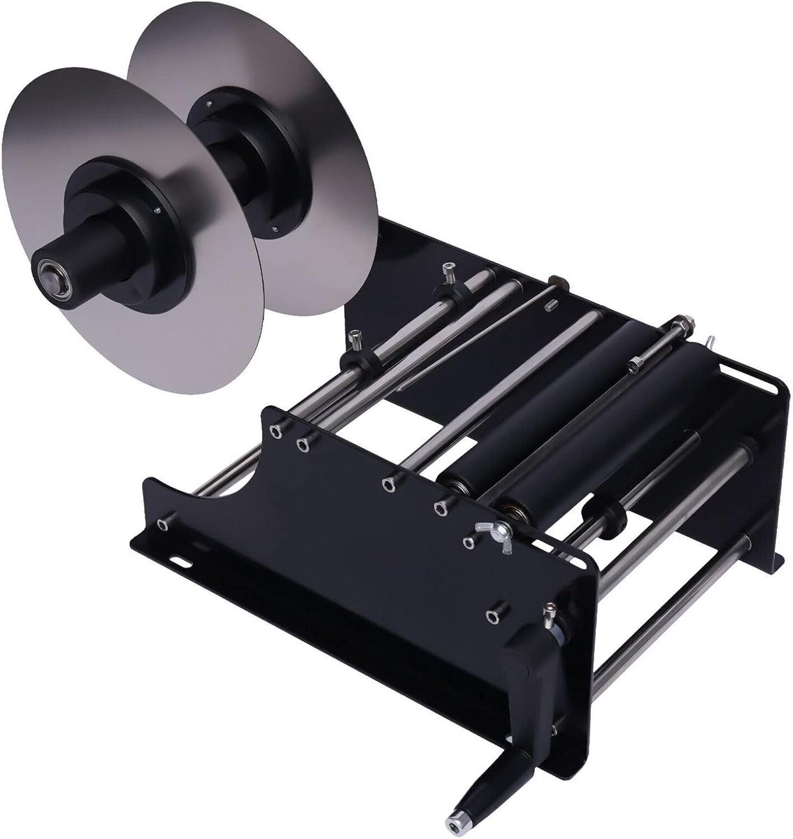 Fles Etiketteermachine - Handmatige Labeler - Ronde Flessen Labelen - Hoge Precisie - 15-120mm Diameter - Zwart