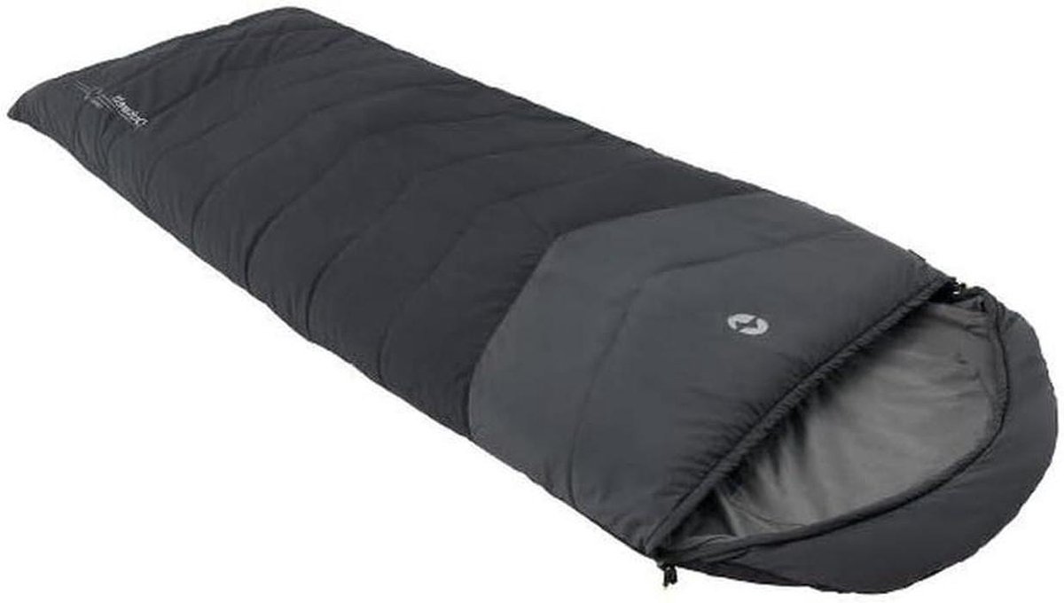 Dekenslaapzak - Reismodel - Kamperen en Reizen - Compact en Comfortabel - 220 x 80 cm - Zwart/Grijs