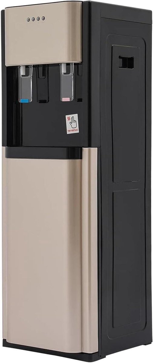 Waterdispenser - Waterkoeler - Thuisgebruik - Bodemvulling - 90 cm - Goud/Donkergrijs