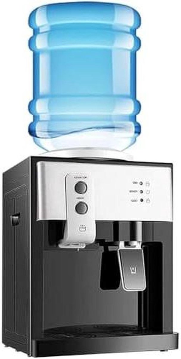 Waterdispenser 3-in-1 - Koeler Warmer - Drinken En Koken - Kinderslot Roestvrijstaal - Flessen 1-5 Gallon - Zilver