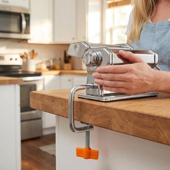 Pastamachine Klemmen - Vervangende Onderdelen - Thuis Pasta Maken - Universele Pasvorm - 2 Sets - Oranje — afbeelding 4